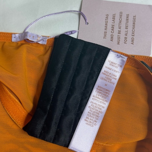 Vibrant Orange and Black Crop Top - Picture 5 of 13